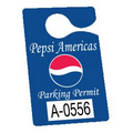 Plastic 35 pt. Hanging Parking Permit (3"x4 3/4")